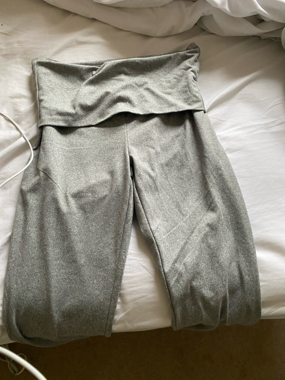 SHEIN grey flare leggings